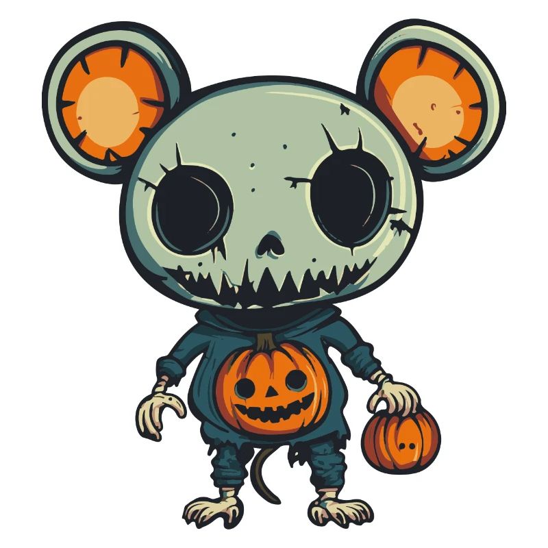 Mouse Halloween Comic Funny