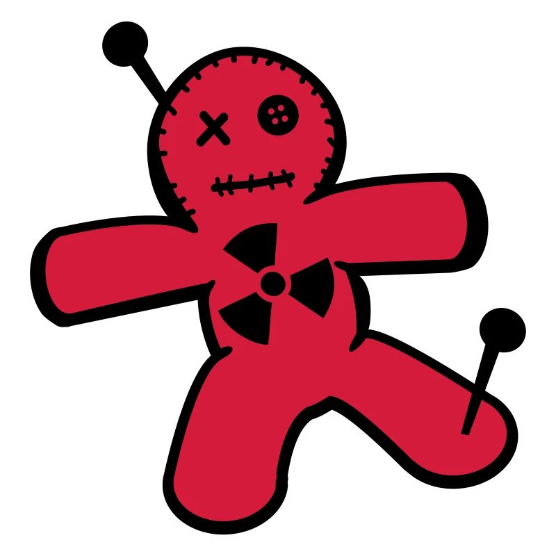 Voodoo doll against nuclear power