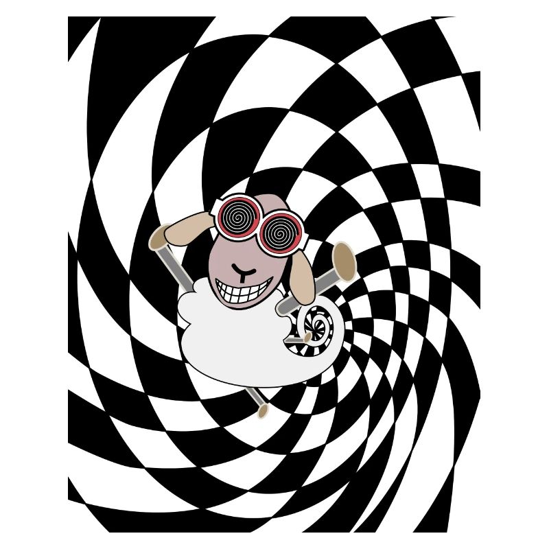 psychedelisches Schaf
