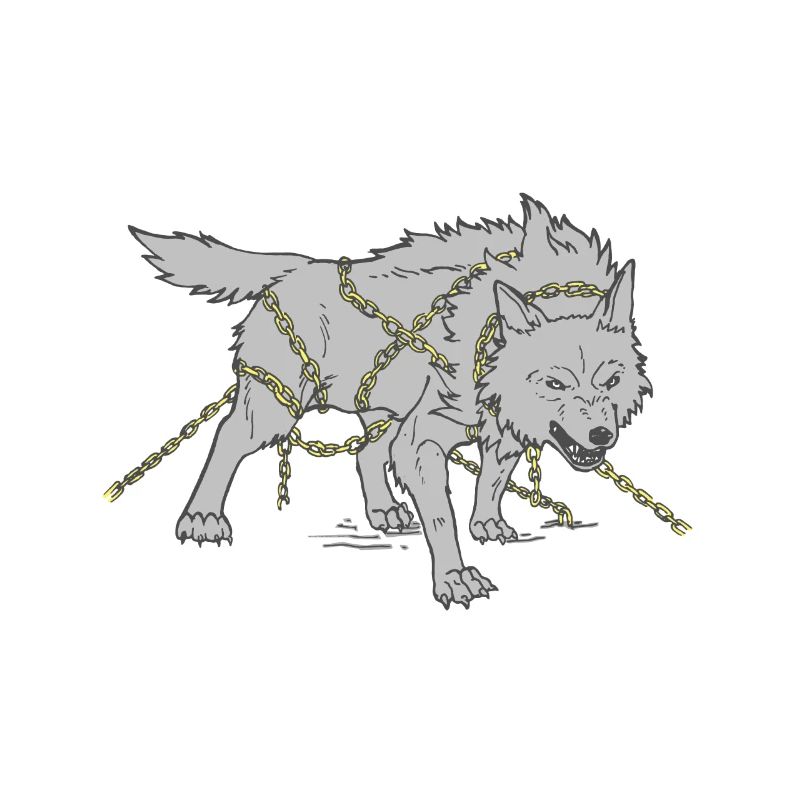 Wolf in chains
