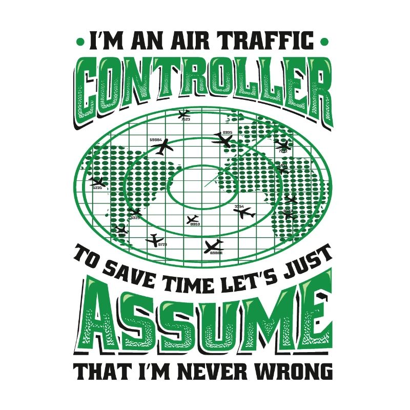 Air traffic controller, radar flight control.