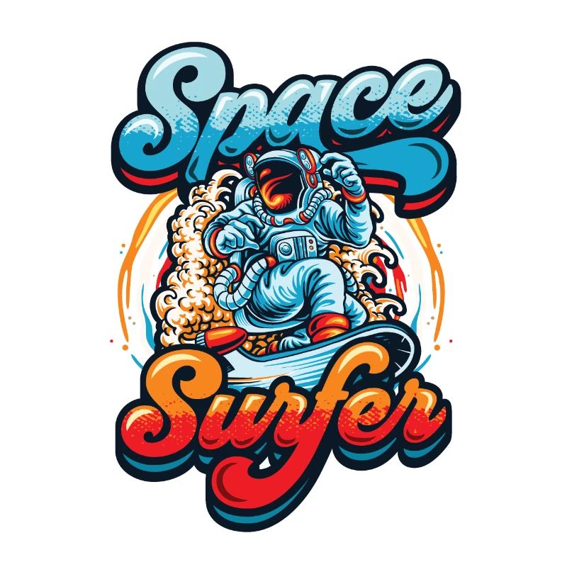 Astronaute surfeur spatial