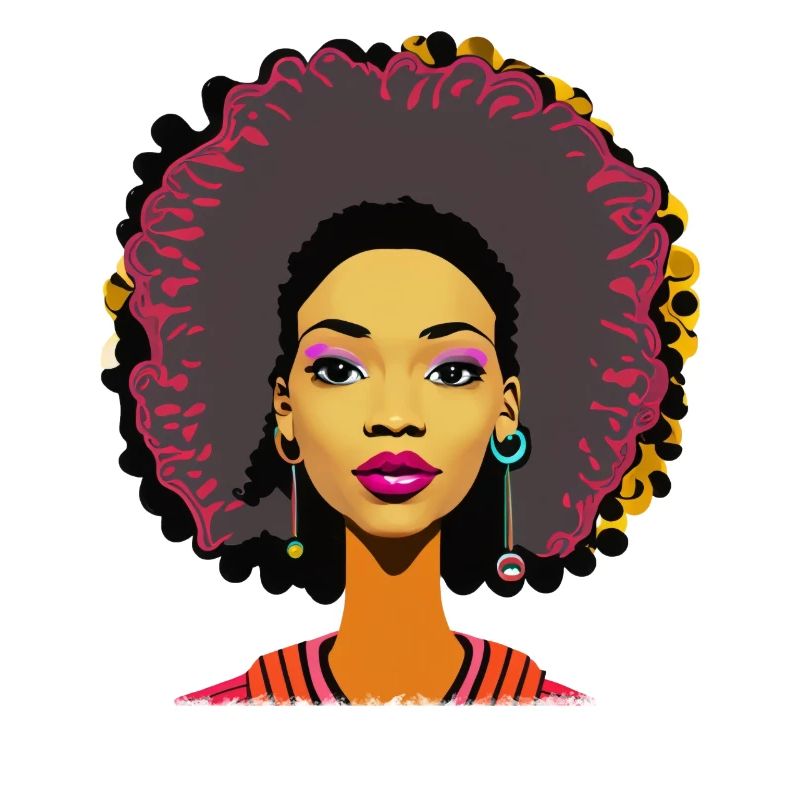 Lady with Afro