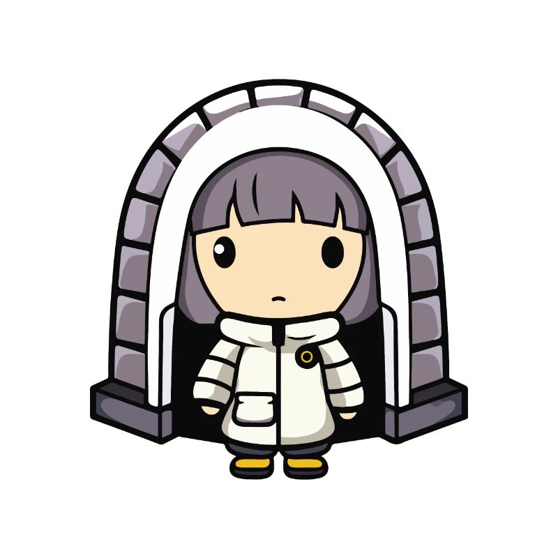 Winter Eskimo Igloo Comic