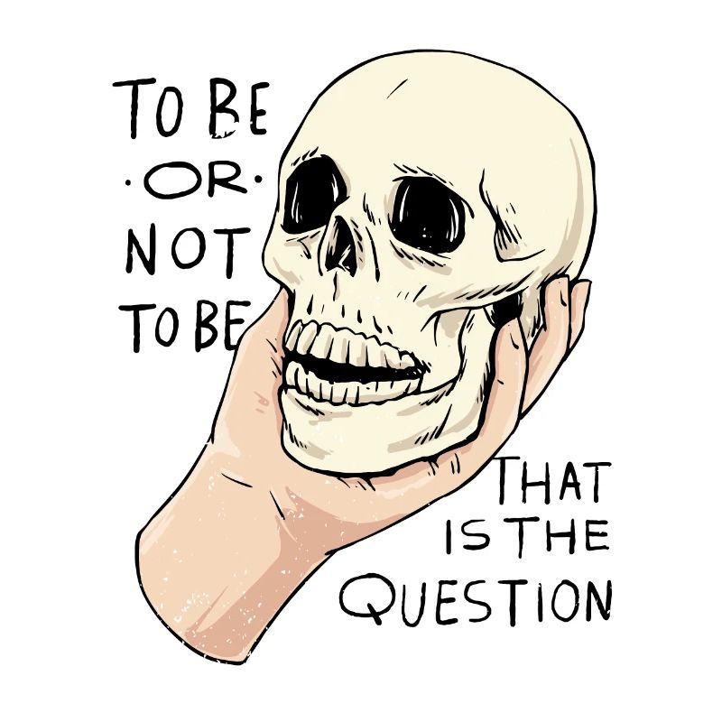 Hamlet Zitat "Sein oder nicht sein" Design