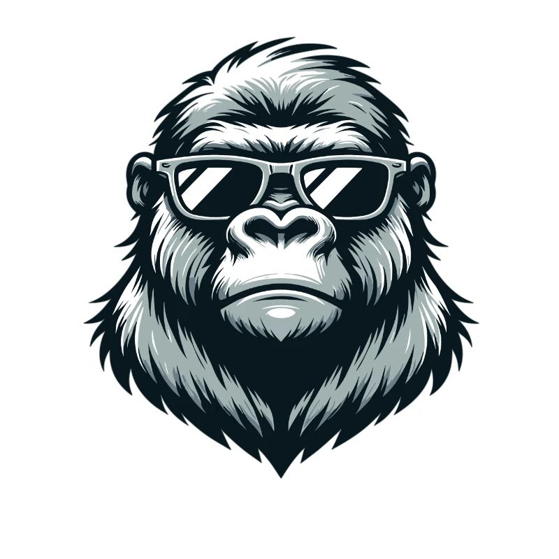 Gorilla mit Sonnenbrille