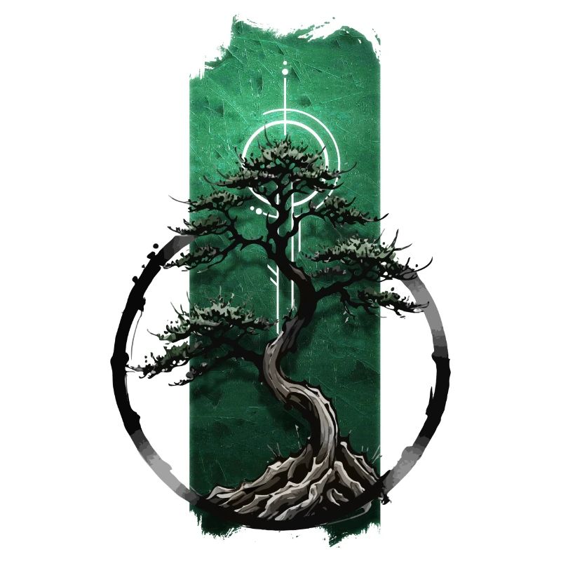 Serenity Grove: Tranquil Bonsai Tree