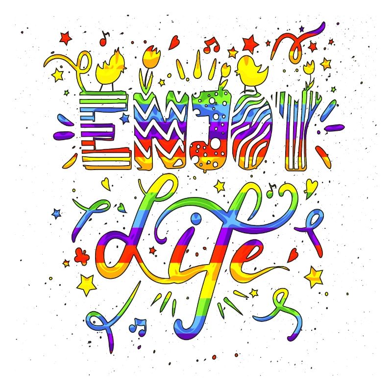 Think outside the box positive thoughts happy