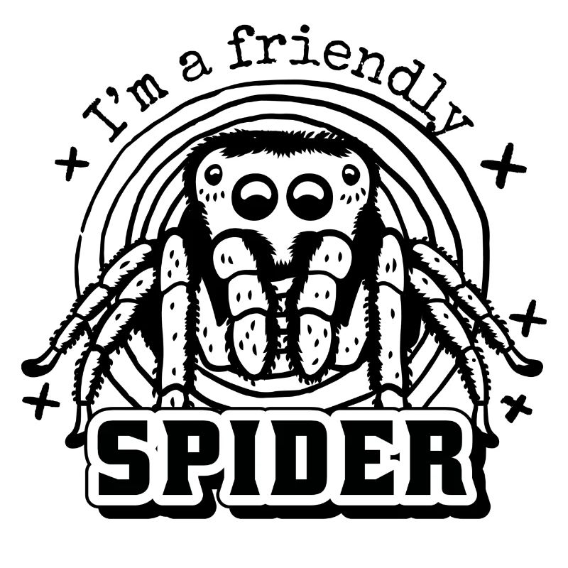Je suis une araignée amicale - freundliche Spinne