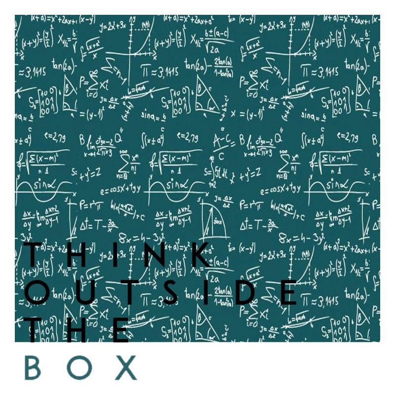 Think outside the box positive thoughts happy