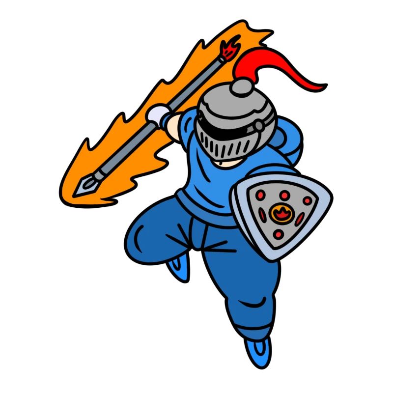 Cooler Ritter mit Kapuzenpullover