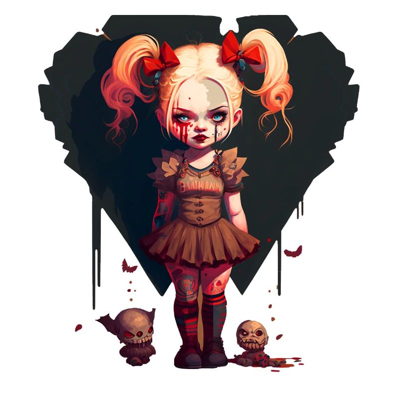 Dämonenmädchen mit Ponys