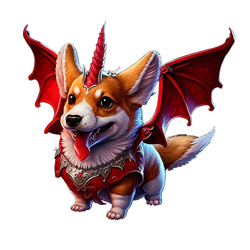 Corgi Drache
