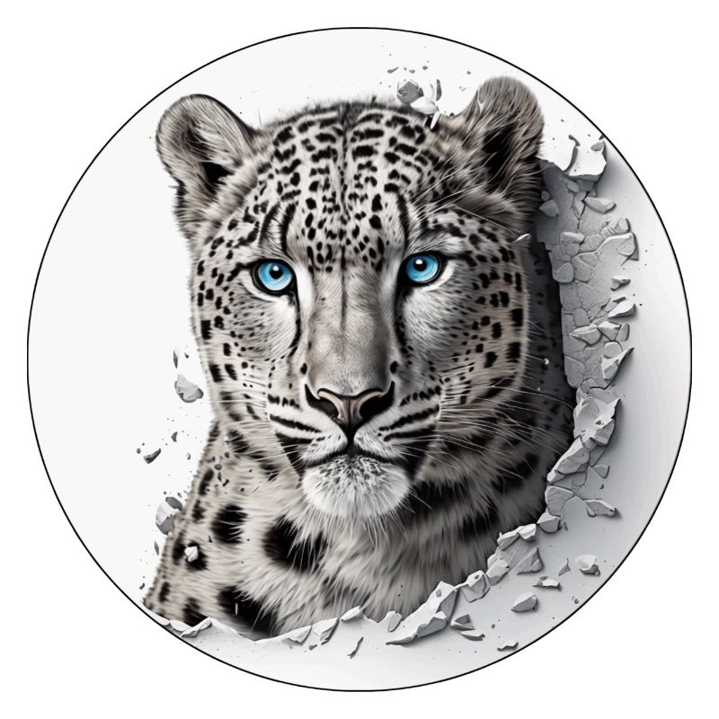 An endangered snow leopard