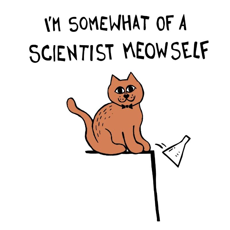 Ich bin so etwas wie ein Wissenschaftler Miauself / Ich selbst Katze