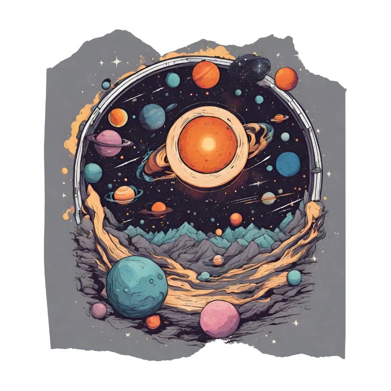 Harmonie céleste Système solaire Soleil Planètes Espace