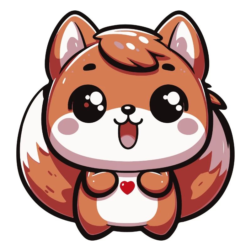 Nutty The Happy Kawaii Squirrel - 3