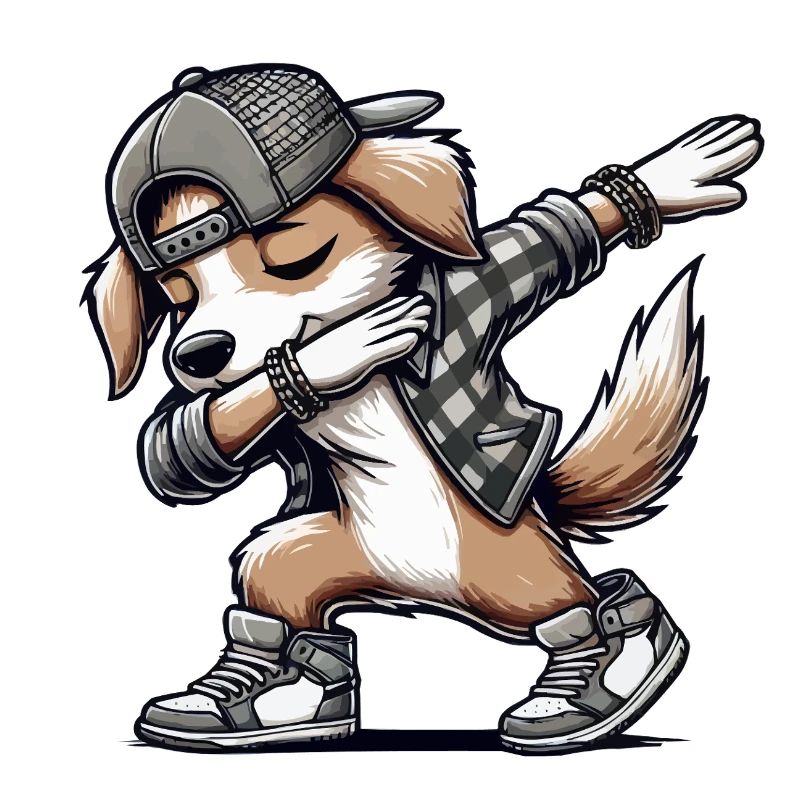 hund dabbing comic