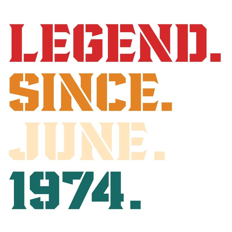 Legende seit Juni 1974