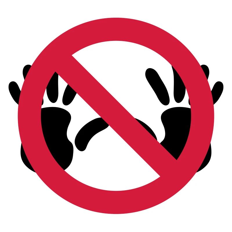 Nix grapschen SVG
