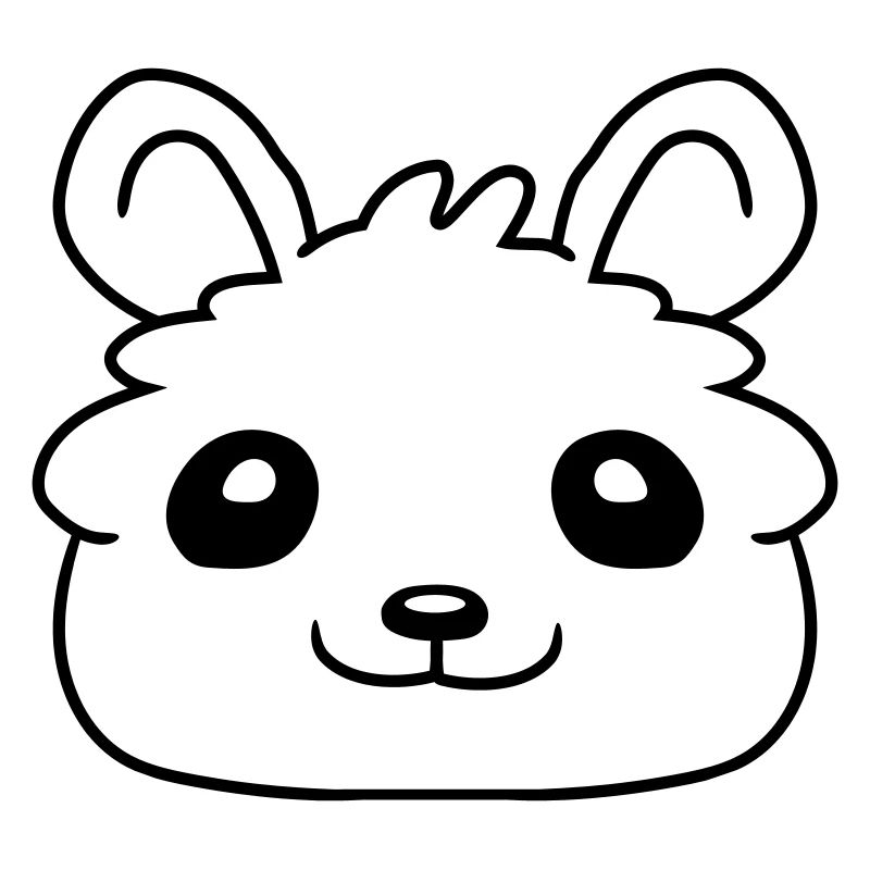 Visage petit cher hamster