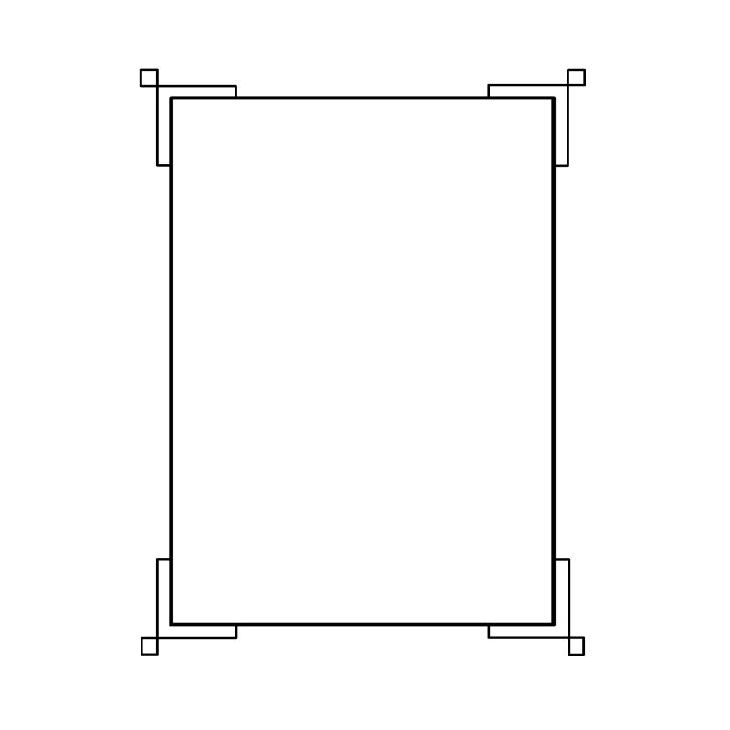 Black border with lines basic text