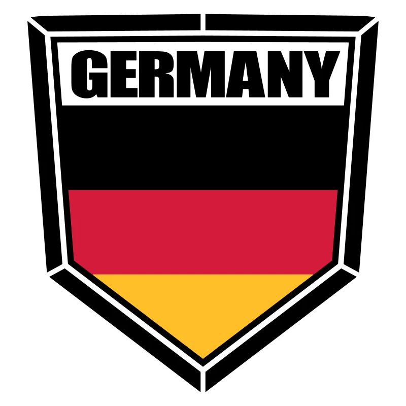 text schild wappen form button 3 farben deutschlan