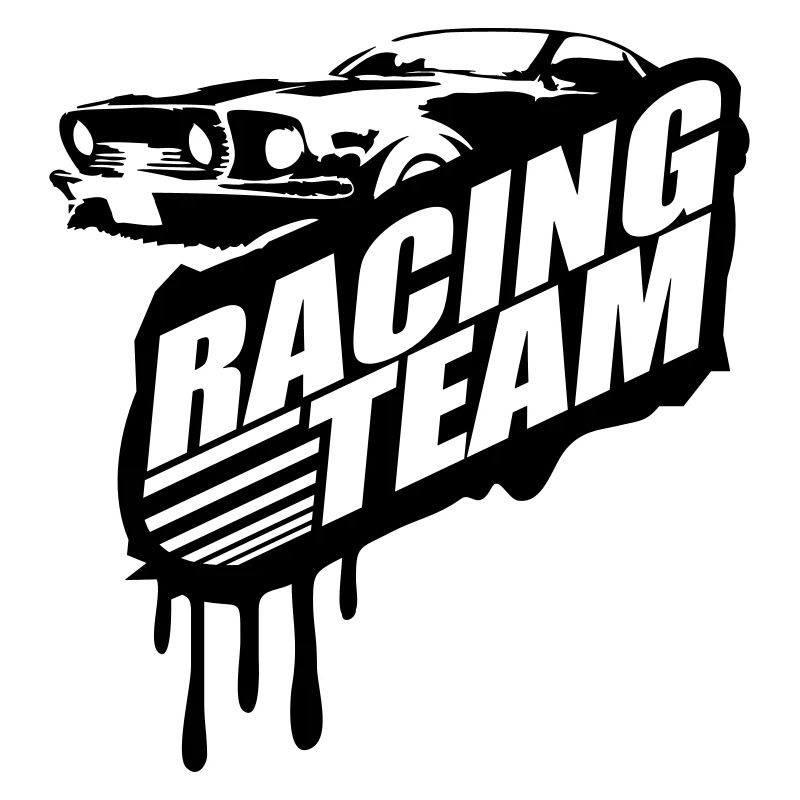 Racing Team Graffiti Stamp Design