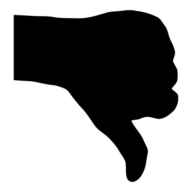 thumb down
