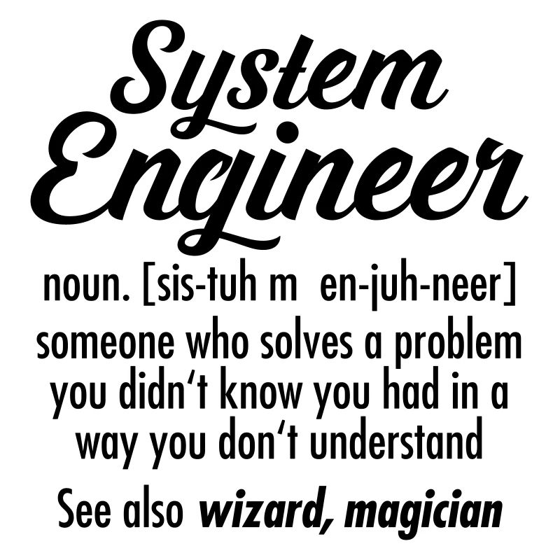 Geek - System Engineer Definition