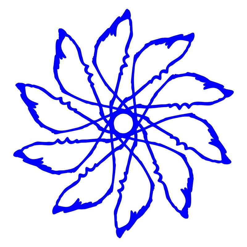 Random patterns circled Vectorgraphic