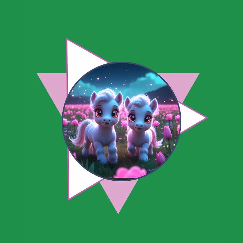 Zwei süße Ponys