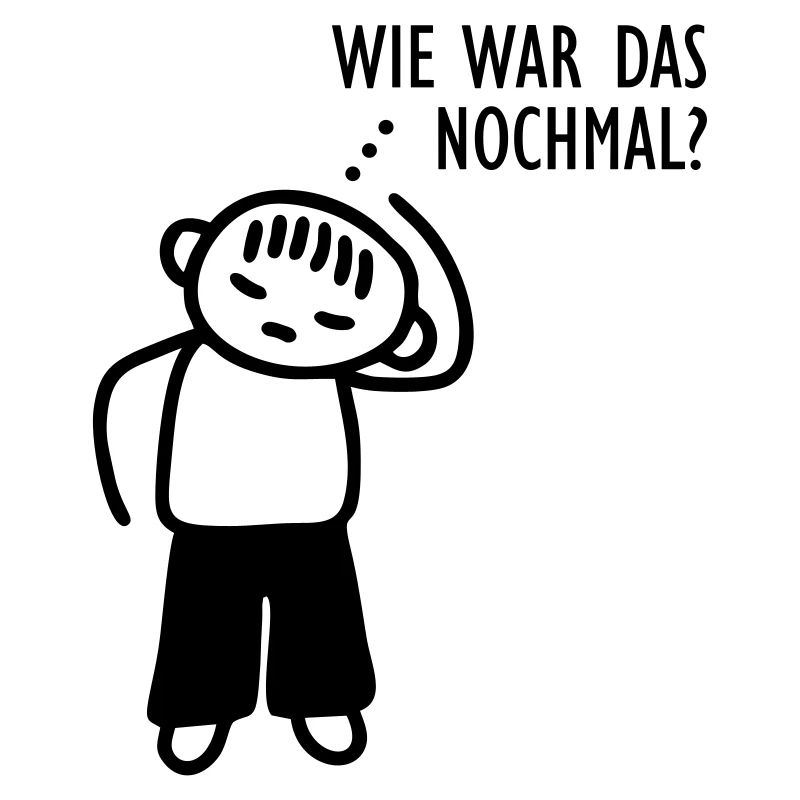 Männchen vergesslich