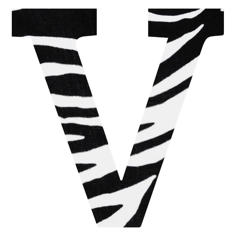 Letter v zebra