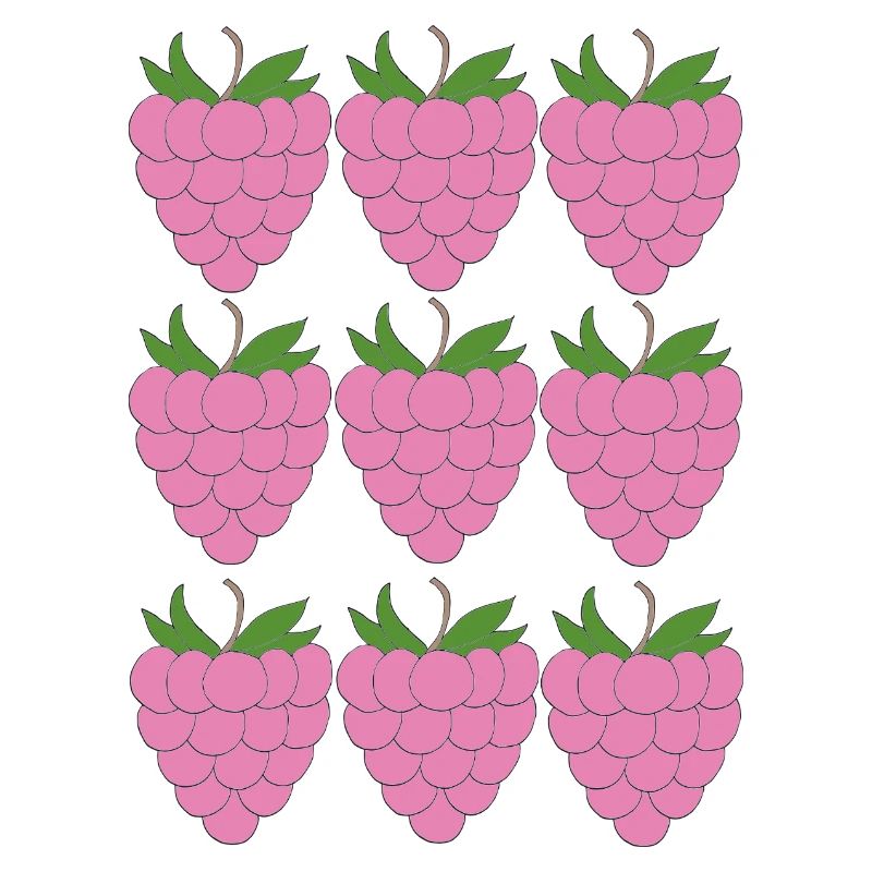 Raspberry Grid Pattern