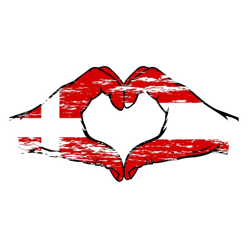 Danemark Autriche forme de coeur avec les mains utilisées