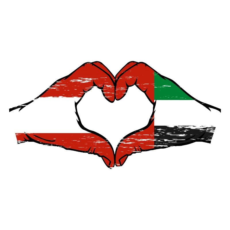 Autriche Émirats arabes unis Drapeau