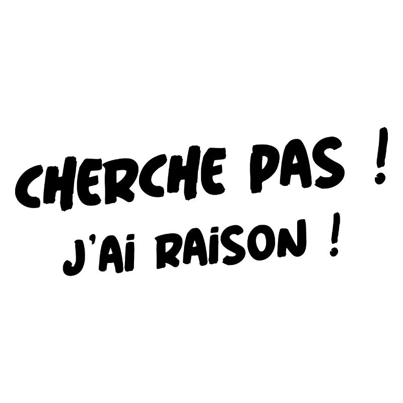 cherche pas j ai raison !