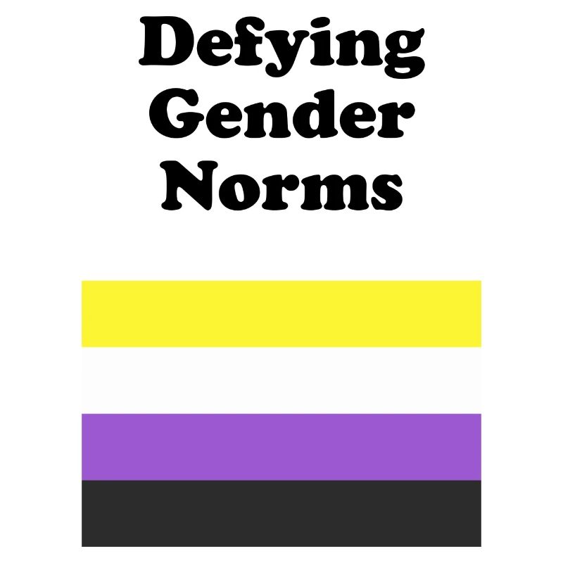 Non Binary Flag Defying Gender Norms