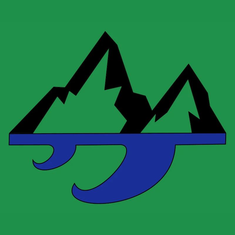 Mountain & wave