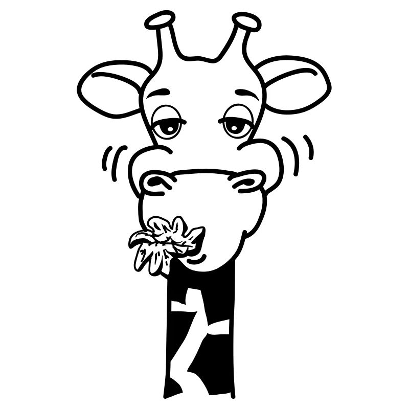 Giraffe fressen hunger Comic witzig cool