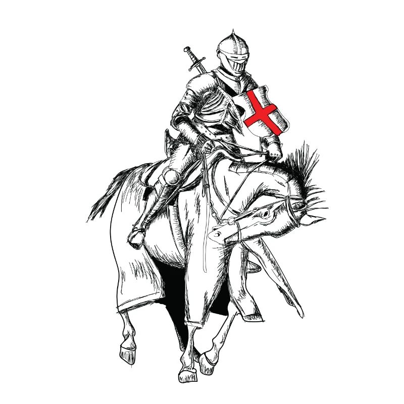 Knight - Crusader - Knight shield - Sword