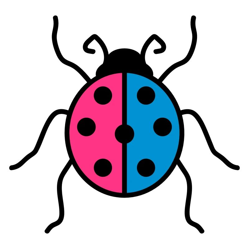 colorful ladybug small cute cute beetle red