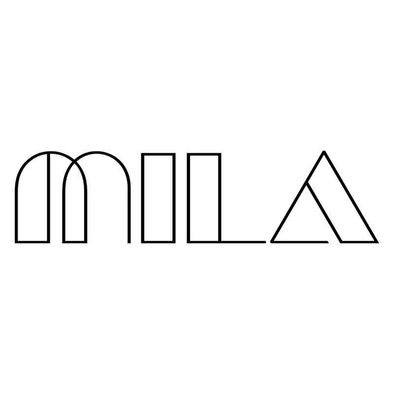 Name Mila Modern Schwarz