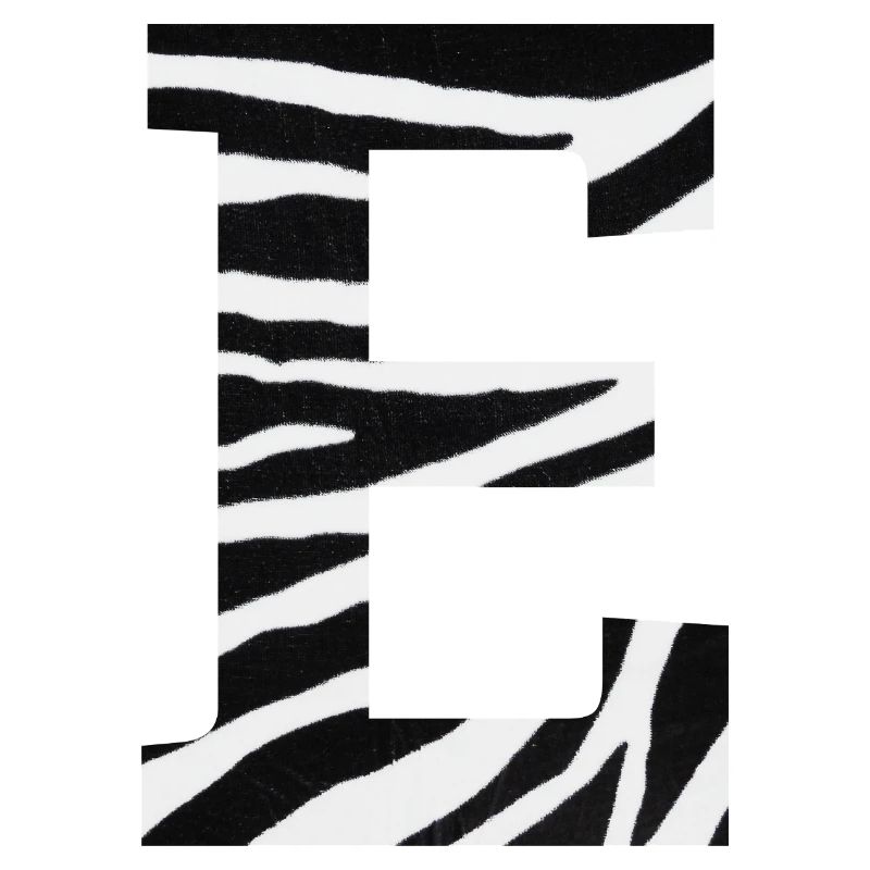 Buchstabe e zebra