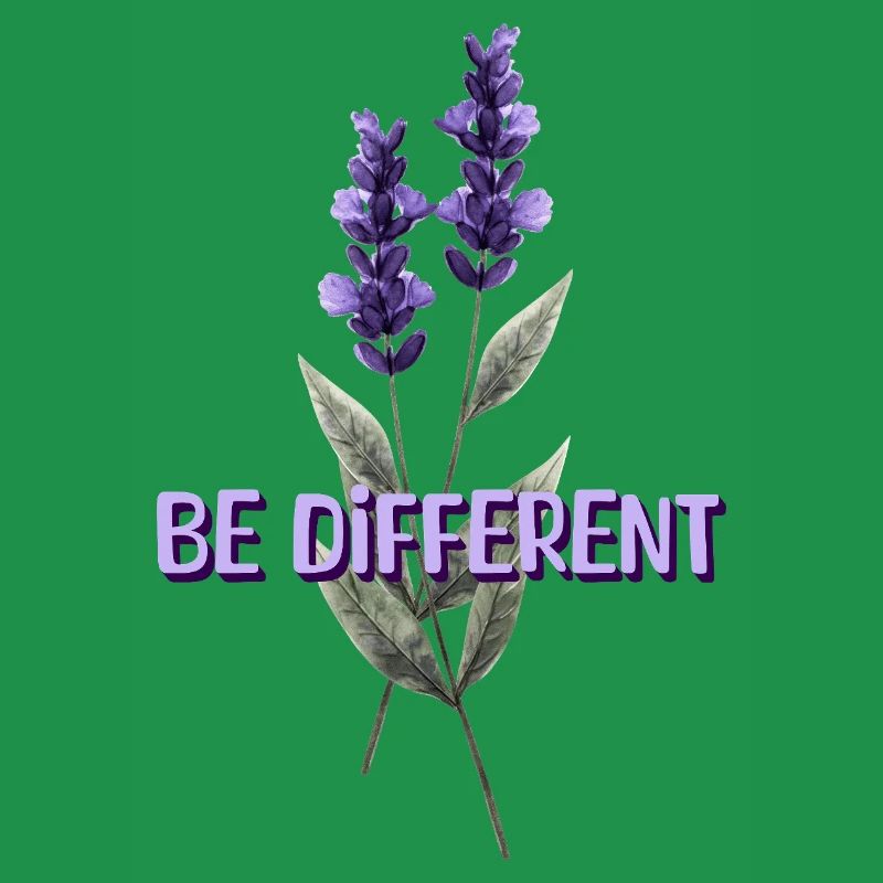 BE DIFFERENT - Affirmations d’amour de fleur de lavande