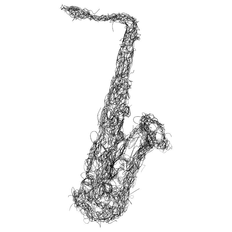 Saxophon Scribble