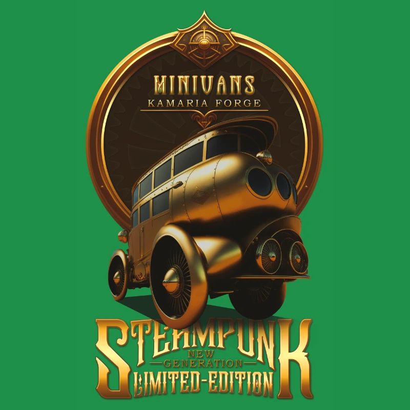 STEAMPUNK OLDTIMER OLDTIMER RETRO MINIVANS