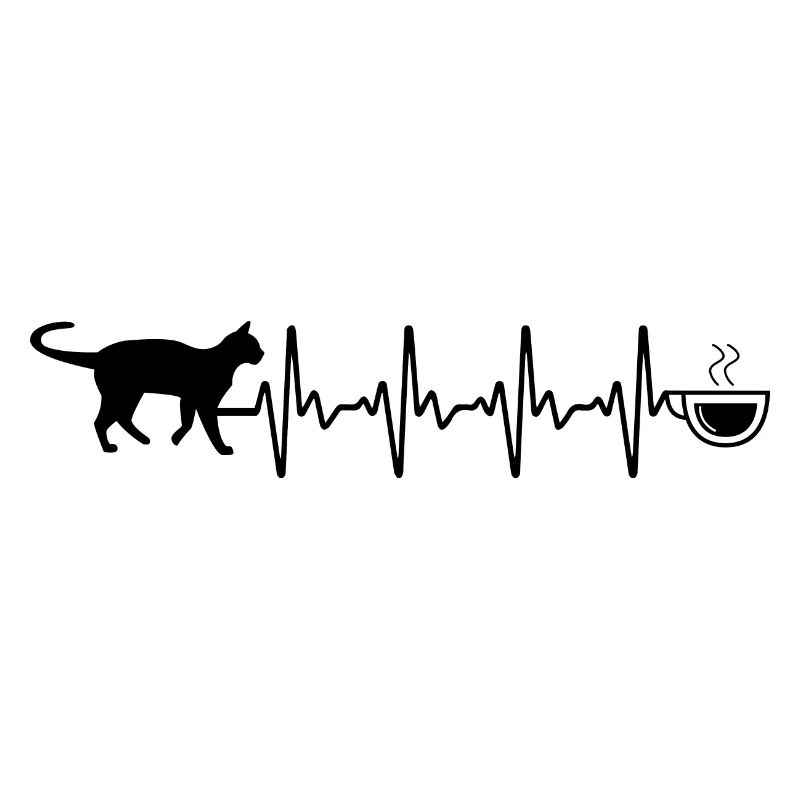 Heartbeat café et chat -