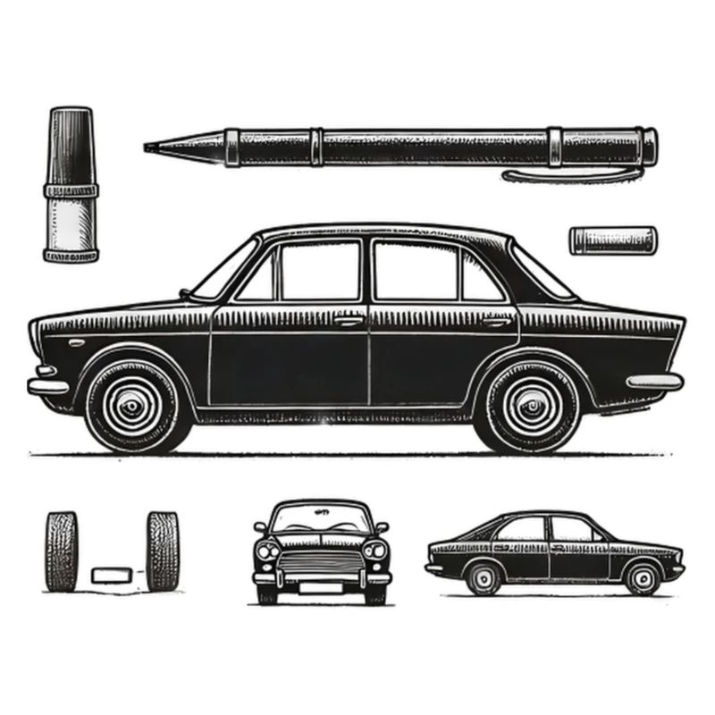 Schwarzer Oldtimer